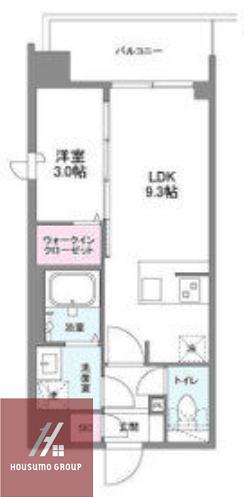 シーズンフラッツ新大阪サウス(1LDK/2階)の間取り写真