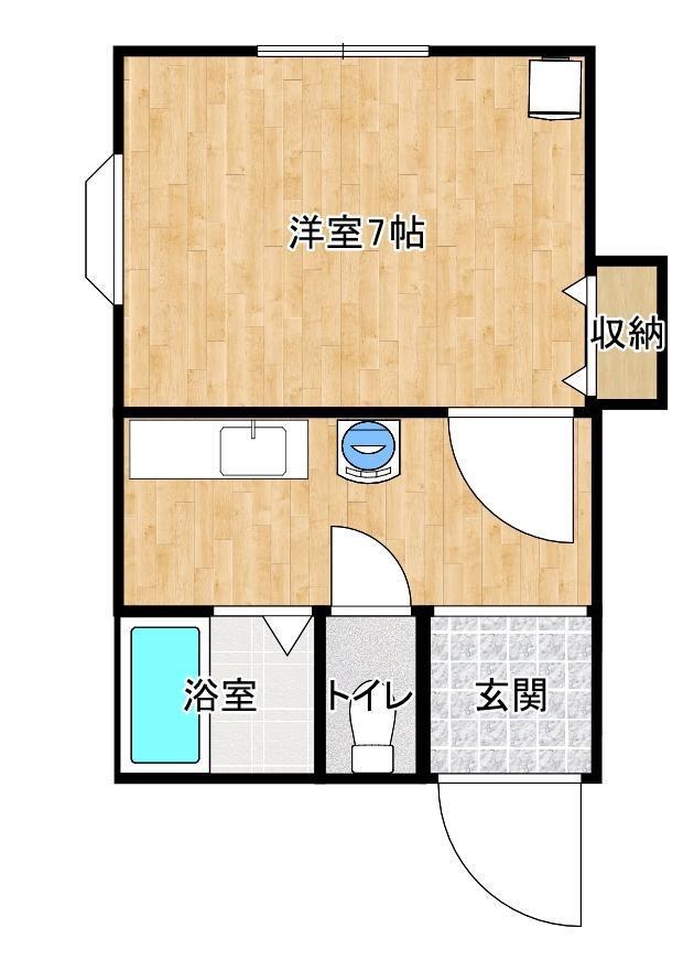 ALBA BILLSVI(1K/3階)の間取り写真