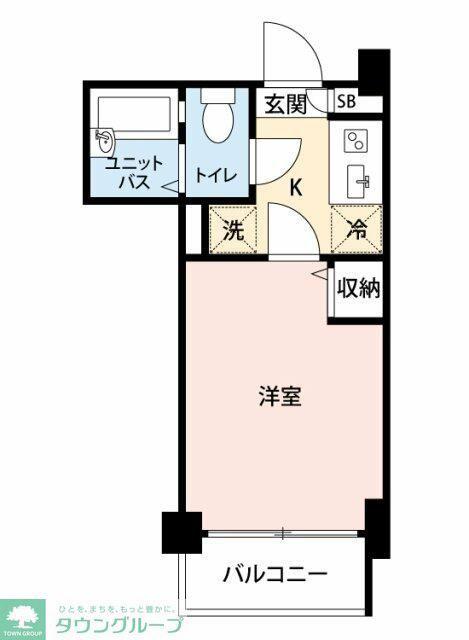 マイナビSTAYステージ目黒青葉台(1K/3階)の間取り写真