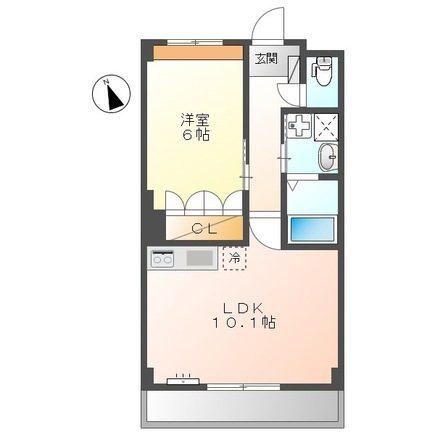 オリエンテ(1LDK/3階)の間取り写真