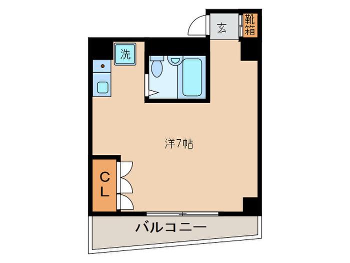 ノーブルハウス(ワンルーム/4階)の間取り写真