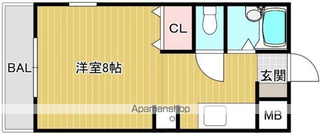 パークサイド705(ワンルーム/1階)の間取り写真