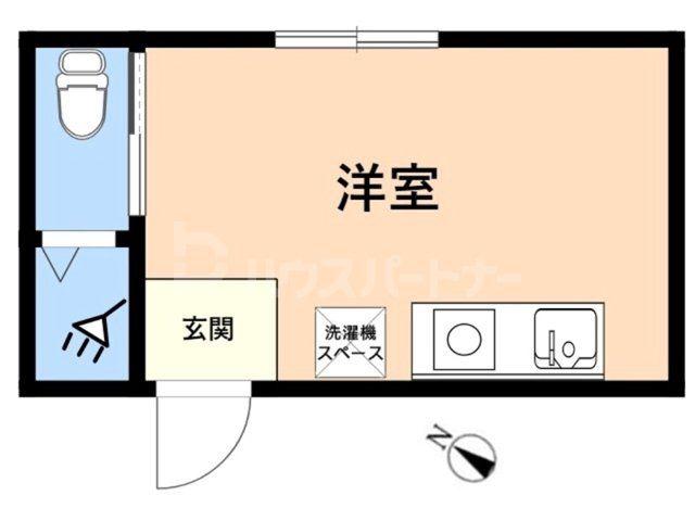 TOKYOβ竹ノ塚10(ワンルーム/1階)の間取り写真