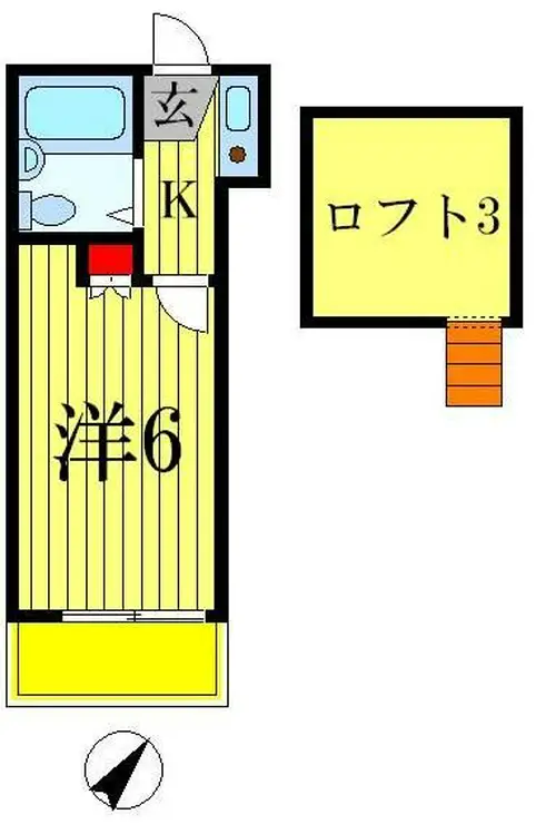 ルミグラン常盤平 2階階 間取り