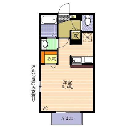 ネオアージュ吉祥寺(ワンルーム/2階)の間取り写真