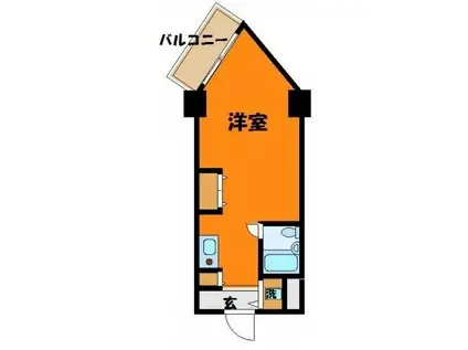 コスモハイム元住吉(ワンルーム/5階)の間取り写真