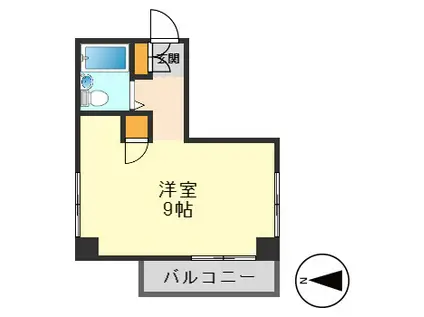 第6みつのビル(ワンルーム/5階)の間取り写真