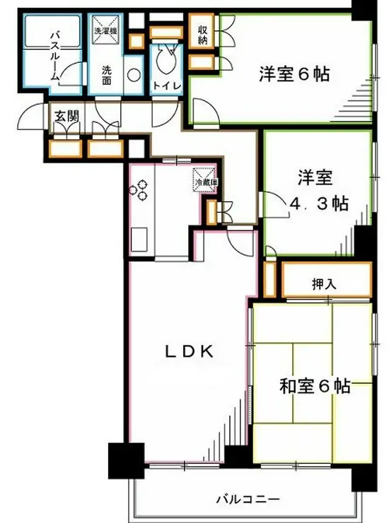 ラフィーネ阿佐谷 2階階 間取り