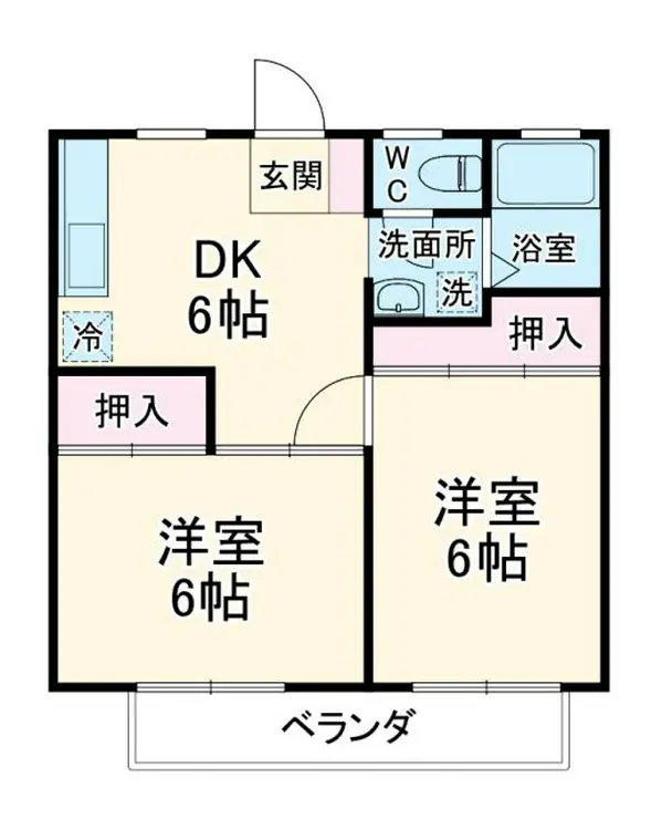 ベルテス湘南 1階階 間取り