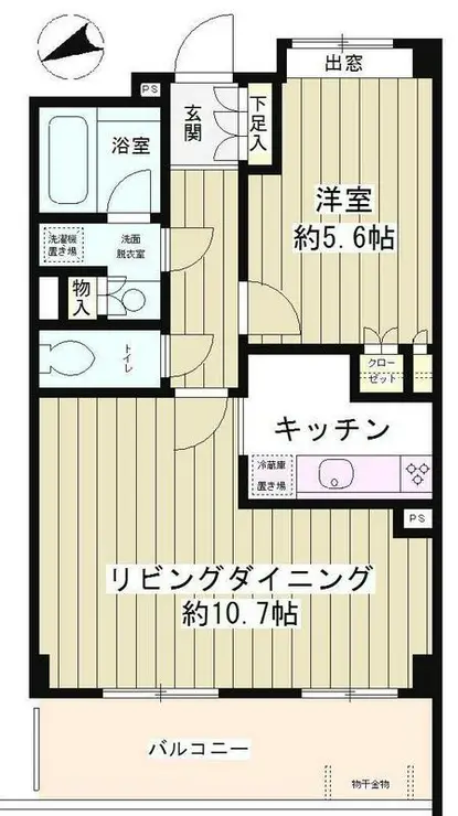 ピュアステージ千歳船橋 1階階 間取り