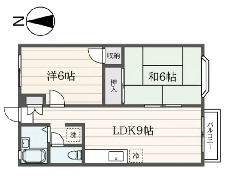 シャルムセゾン 2階階 間取り