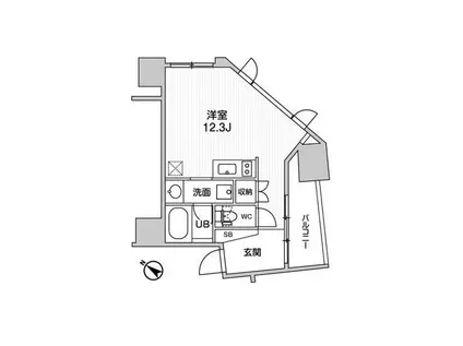 NIDO SUGAMO(ワンルーム/8階)の間取り写真