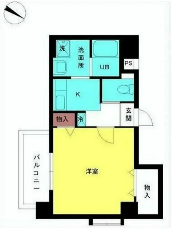 スカイコート神楽坂壱番館 13階階 間取り