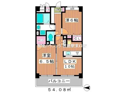 レジデンス富士(2LDK/1階)の間取り写真