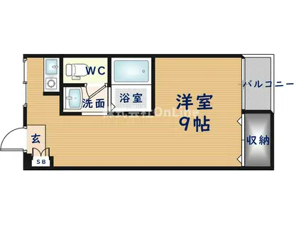 朋成マンション(ワンルーム/3階)の間取り写真