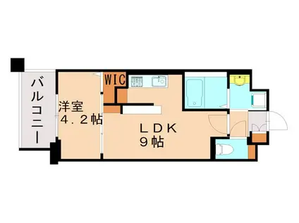 アーヴェンス吉塚(1LDK/1階)の間取り写真