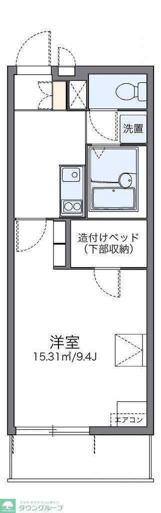 レオパレスルーチェ4(1K/2階)の間取り写真