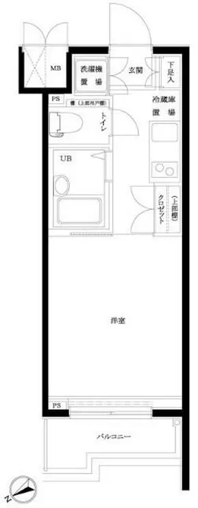 ルーブル早稲田 7階階 間取り