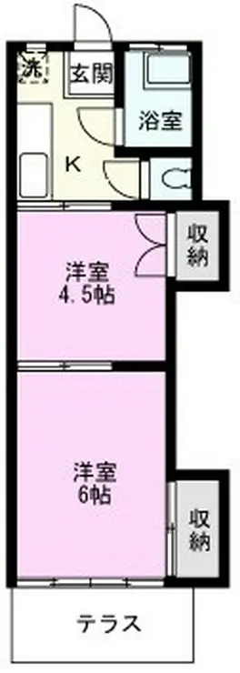 みよし荘 1階階 間取り