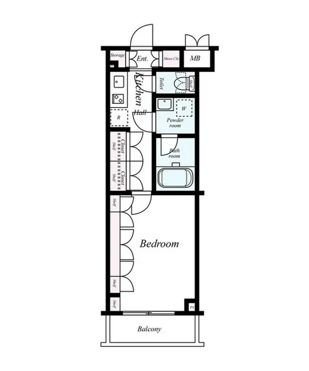 ルーブル中村橋参番館 2階階 間取り
