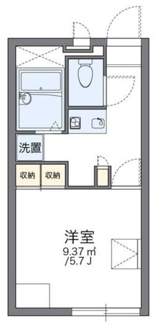 レオパレスF&T II(1K/2階)の間取り写真