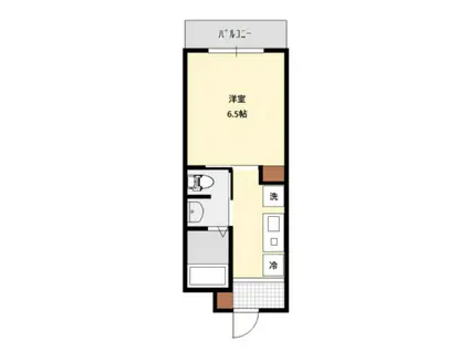 リベルタ東雲(1K/4階)の間取り写真