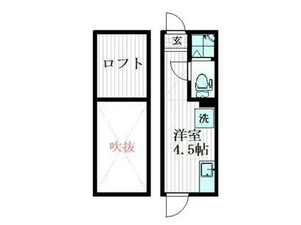 リアナ上石神井アパートメント(ワンルーム/2階)の間取り写真