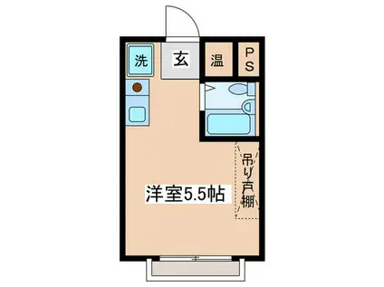 サニーハイム(ワンルーム/5階)の間取り写真