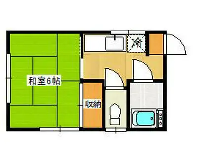 アネックス四季(1K/2階)の間取り写真