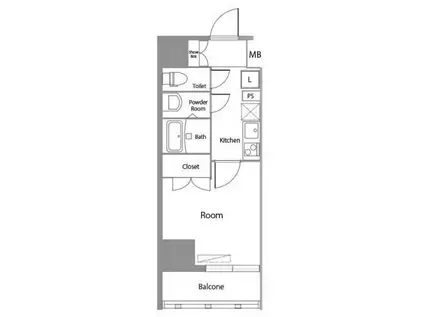 大神宮下RESIDENCE(1K/9階)の間取り写真