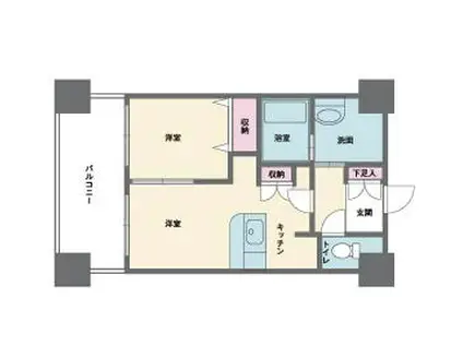 HF西新宿レジデンスウエスト(1DK/11階)の間取り写真