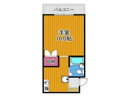 リバーサイド小車1(1K/1階)の間取り写真