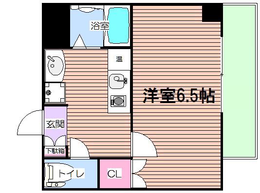 みおつくし堂島(1K/5階)の間取り写真