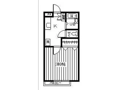 すがた壱番館(1K/1階)の間取り写真