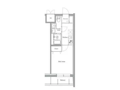エルプレイス文京大塚(1K/1階)の間取り写真