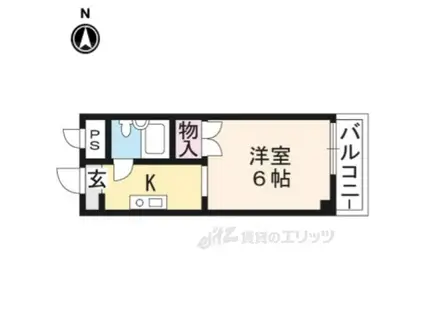 ハイツシャムロック(1K/3階)の間取り写真