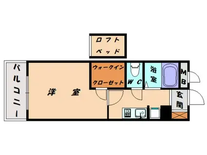 レオパレス和白駅前(1K/3階)の間取り写真