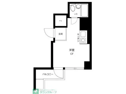 ライオンズマンション東池袋(ワンルーム/11階)の間取り写真