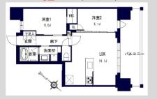 センチュリー千葉みなと(2LDK/9階)の間取り写真