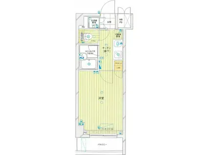 ルーブル大森参番館(1K/1階)の間取り写真