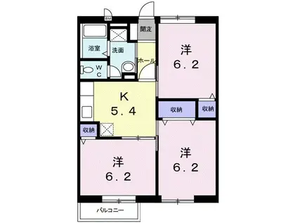 エクセルタウンI(3K/1階)の間取り写真