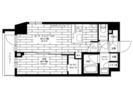 ステージグランデときわ台アジールコート(1LDK/4階)の間取り写真