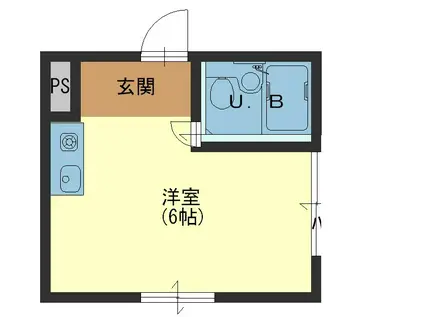 メゾンドリュウ玉造(ワンルーム/5階)の間取り写真