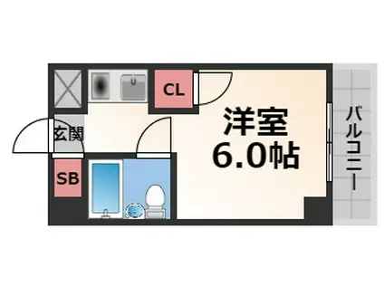 ハイムリップル荒川(ワンルーム/3階)の間取り写真