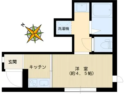 ユフォルテ千石(1K/1階)の間取り写真