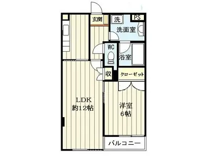 アコルデ御蔵(1LDK/2階)の間取り写真