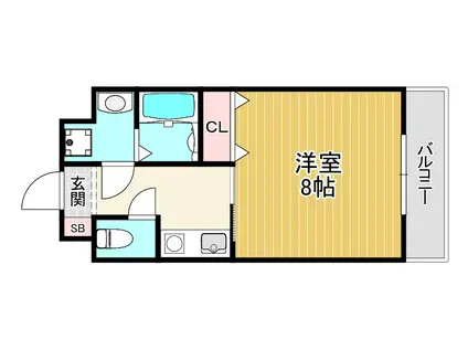 コンフォート生江(1K/4階)の間取り写真