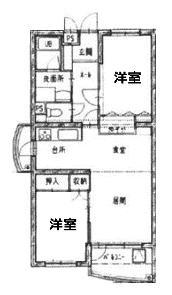 グランリヴェール(3LDK/3階)の間取り写真