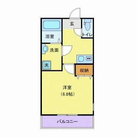 LA FELICIA相模原(1K/3階)の間取り写真