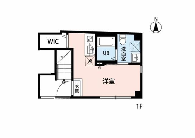 CREVE蒲田(ワンルーム/1階)の間取り写真